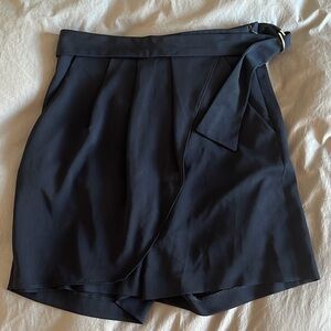 Zara Black Women's Shorts with Belt Detail